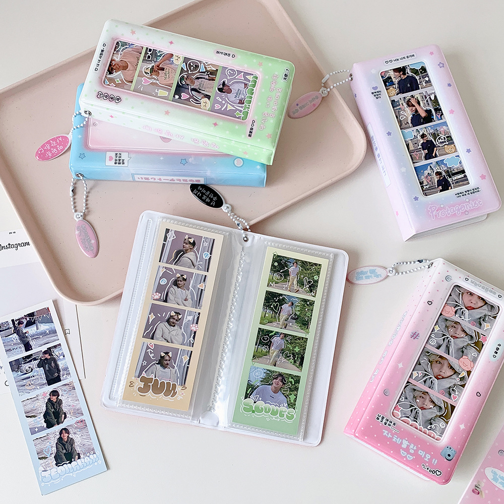 Korean Student Lifestyle - Porte-cartes photo 4 panneaux Kpop Fashion